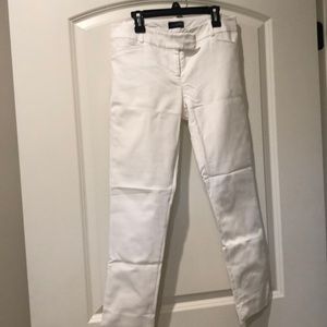 White ankle pants